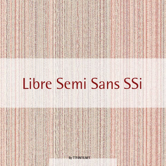 Libre Semi Sans SSi example